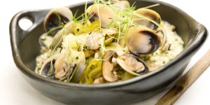 Cockle Safron Rissotto